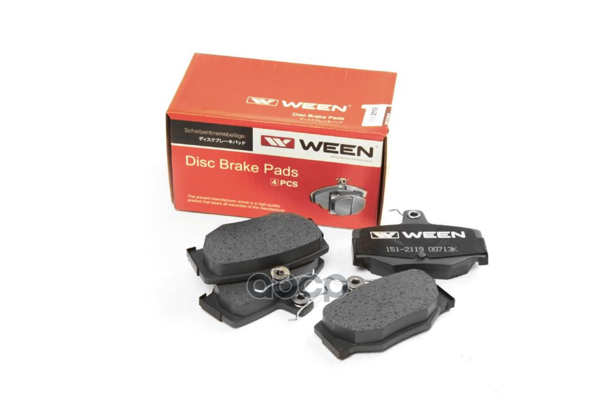 Тормозные Колодки Дисковые Задние Nissan Almera Ii (N16), Almera Ii Hatchback (N16), Ween 151-2119 Ween арт. 151-2119