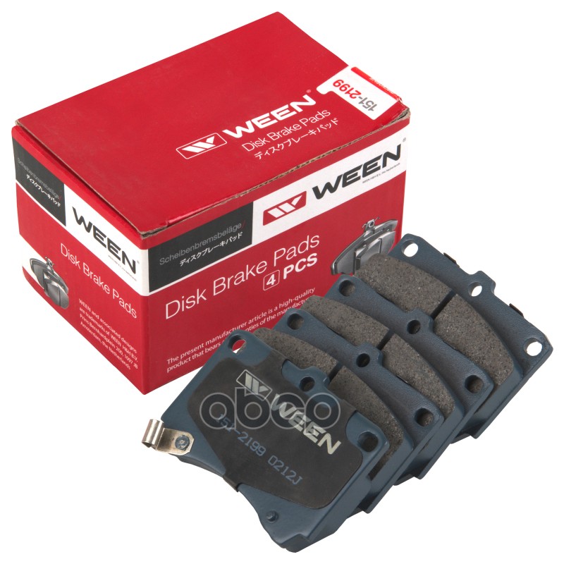Тормозные Колодки Дисковые Передние Kia Rio (Dc), Mazda Demio (Dw) Ween 151-2199 Ween арт. 151-2199