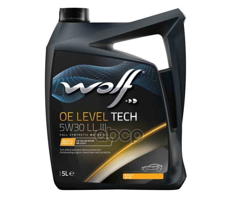 Wolf Масло моторное синтетическое OE Level Tech LL III 5W30 SN, C3 5л