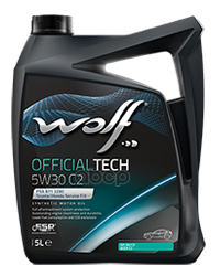 Wolf Масло 5L Wolf Officialtech 5W30 C2 Fiat9.55535-S1 Psa B712290renault Rn 0700 Api