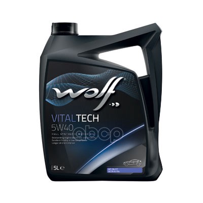 Wolf Масло моторное синтетическое VITALTECH 5W40 SN/CF, A3/B4 5л