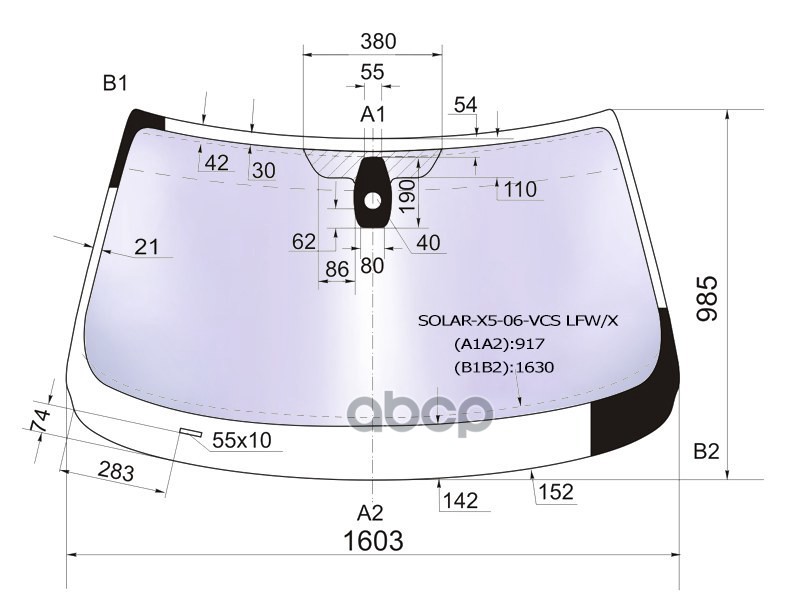 Стекло Лобовое Атермальное + Дд Bmw X5 E70 06-13 (Solar-X Защита От Ультрафиолета) XYG арт. SOLAR-X5-06-VCS LFW/X
