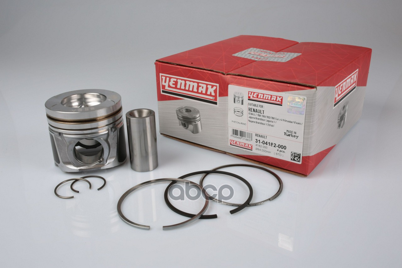 Поршень Двс С Кольцами Renault Laguna 2.0Dci M9r =84 2.5X2x2 Std 05> YENMAK арт. 31-04182-000