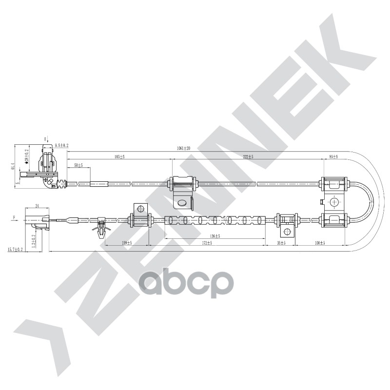Датчик Abs Передний Левый Kia Sportage Iii 10- Zennek Das0076 ZENNEK арт. DAS0076