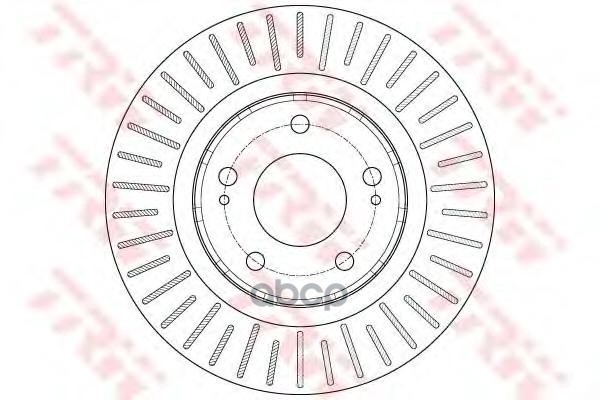 Диск тормозной(аналог TRW DF6174) DF6174ZFR ZF Russia арт. DF6174ZFR