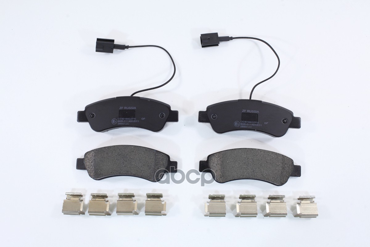 Колодки тормозные дисковые задние CITROEN: JUMPER Box, 2.2 HDi 100, 2.2 HDi 110, 2.2 HDi 120, 2 ZF Russia арт. GDB1682ZFR