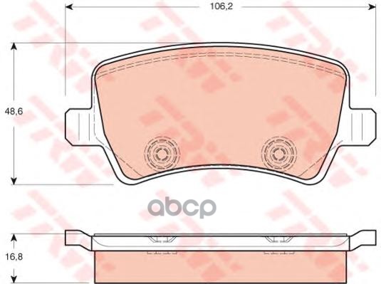 Колодки тормозные дисковые(аналог TRW GDB1685) GDB1685ZFR ZF Russia арт. GDB1685ZFR