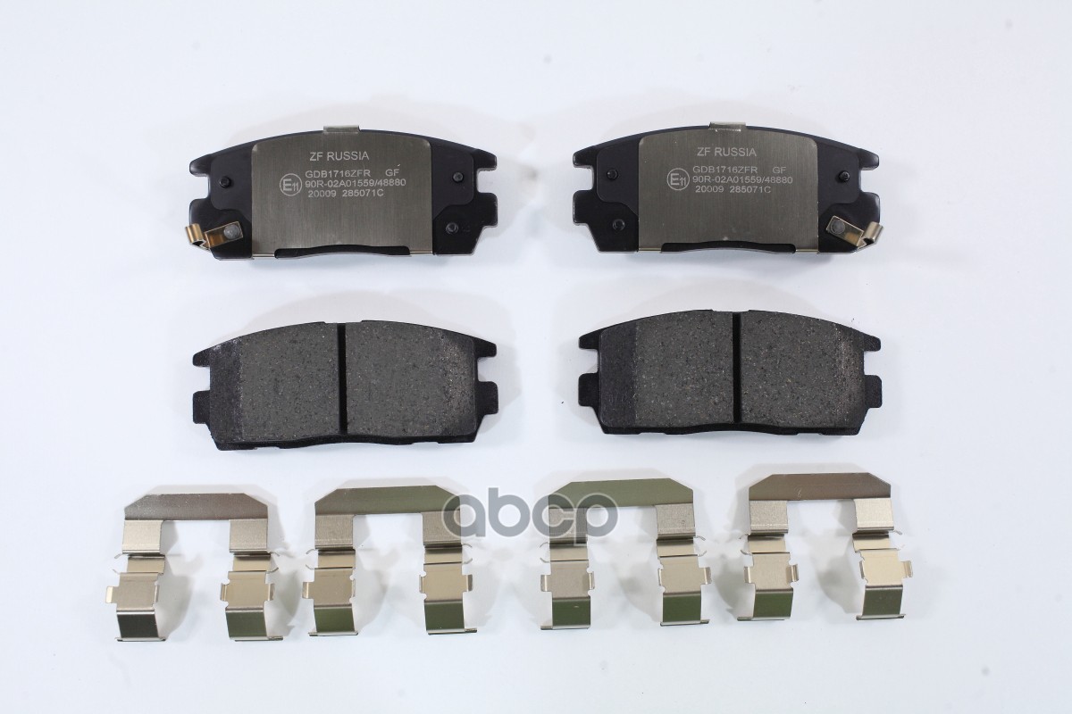 Колодки тормозные  дисковые задние CHEVROLET: CAPTIVA (C100, C140),  2.0 D,  2.0 D 4WD,  2.2 D,  2.4 ZF Russia арт. GDB1716ZFR