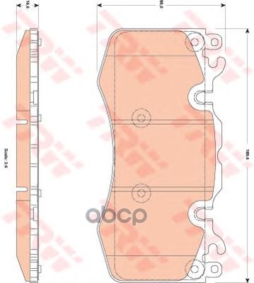 Колодки тормозные передние LAND ROVER DISCOVERY/RANGE ROVER/SPORT 3.0/5.0 09- ZF Russia арт. gdb1834zfr