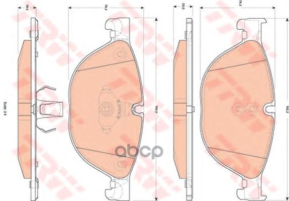 Колодки тормозные дисковые передние BMW 5 F10/F11 3.0-4.4 10-/7 F01-04 3.0-4.4 08- ZF Russia арт. GDB1838ZFR