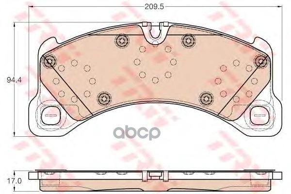 Колодки тормозные  дисковые передние PORSCHE CAYENNE 10- ZF Russia арт. GDB2004ZFR