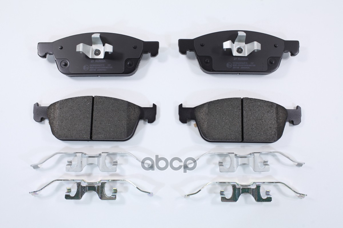 Колодки передние FORD Focus III/Kuga II 2012-> ZF Russia GDB2009 ZFR ZF Russia арт. GDB2009 ZFR