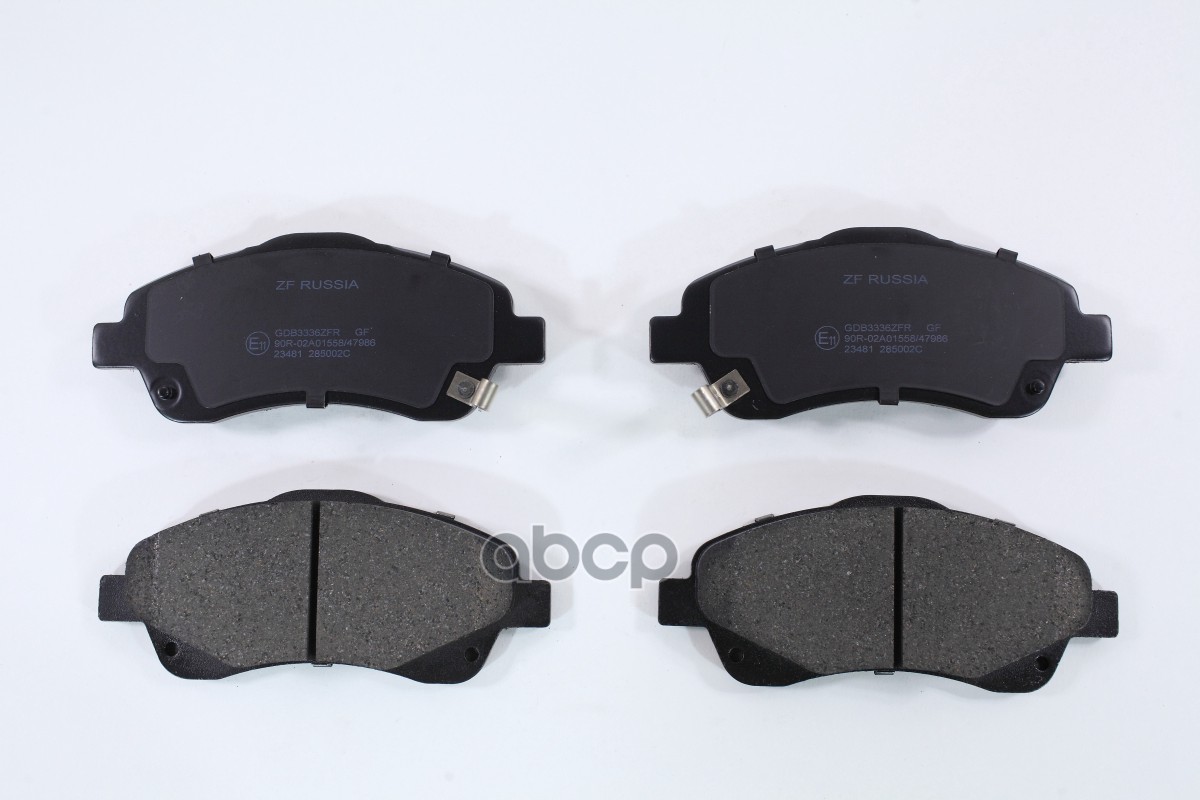 Колодки тормозные передние Toyota Avensis (T250) 03-  Corolla Verso (R10 E120) 04- ZF Russia арт. gdb3336zfr
