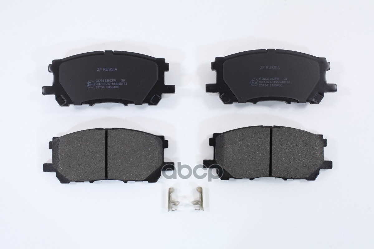 Колодки тормозные передние LEXUS RX300/RX330/RX350 03>/RX400H 05> ZF Russia арт. gdb3338zfr