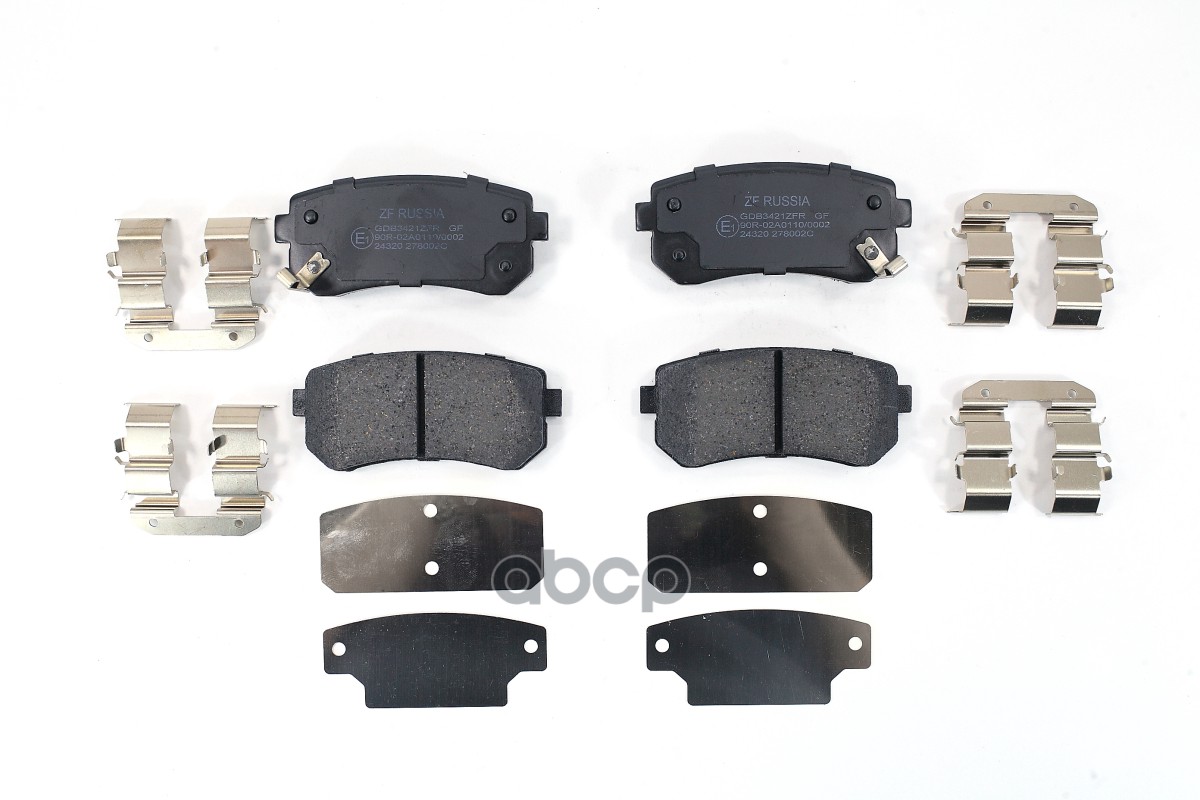 Колодки тормозные дисковые(аналог TRW GDB3421) GDB3421ZFR ZF Russia арт. GDB3421ZFR