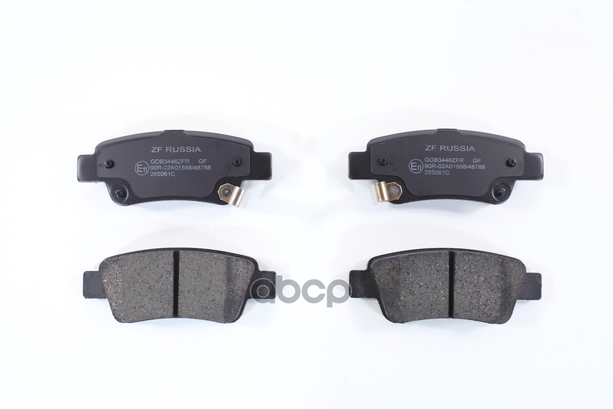 Колодки тормозные  дисковые задние HONDA: CR-V III (RE),  2.0 i-VTEC (RE5),  2.0 i-VTEC 4WD (RE5, RE ZF Russia арт. GDB3446ZFR