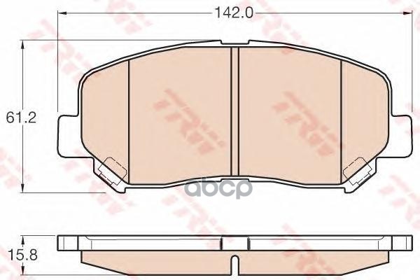 Колодки тормозные дисковые(аналог TRW GDB3562) GDB3562ZFR ZF Russia арт. GDB3562ZFR