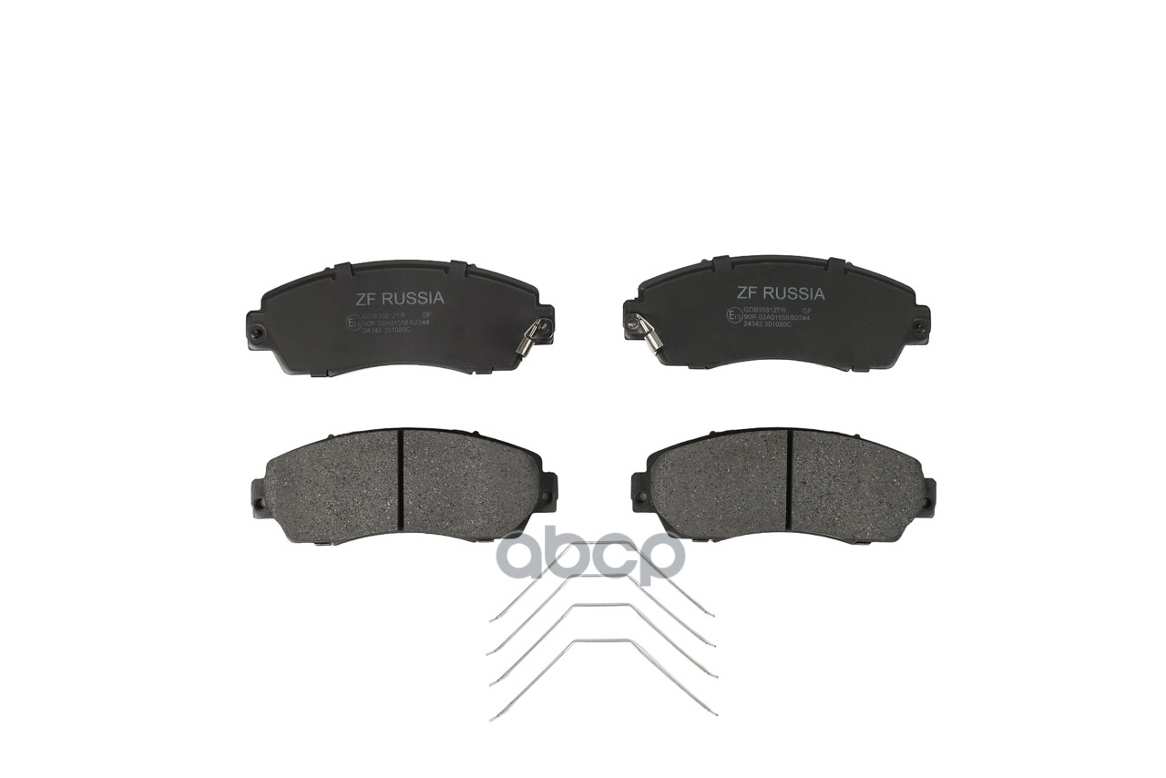Колодки тормозные передние HONDA CR-V 12- / CHERY TIGGO 8 PRO / HAVAL F7 ZF Russia арт. gdb3581zfr