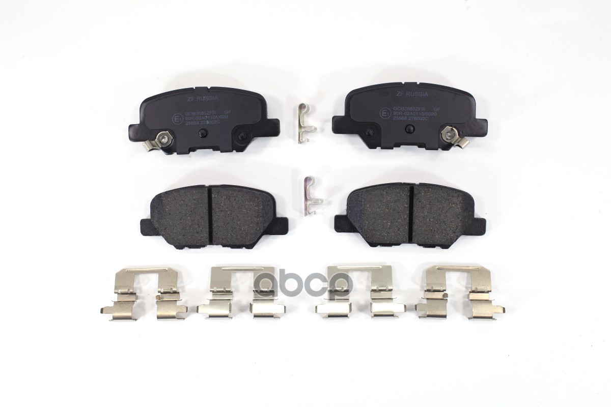 Колодки тормозные дисковые задние MAZDA 6 12-/MITSUBISHI OUTLANDER 12- ZF Russia арт. GDB3583ZFR