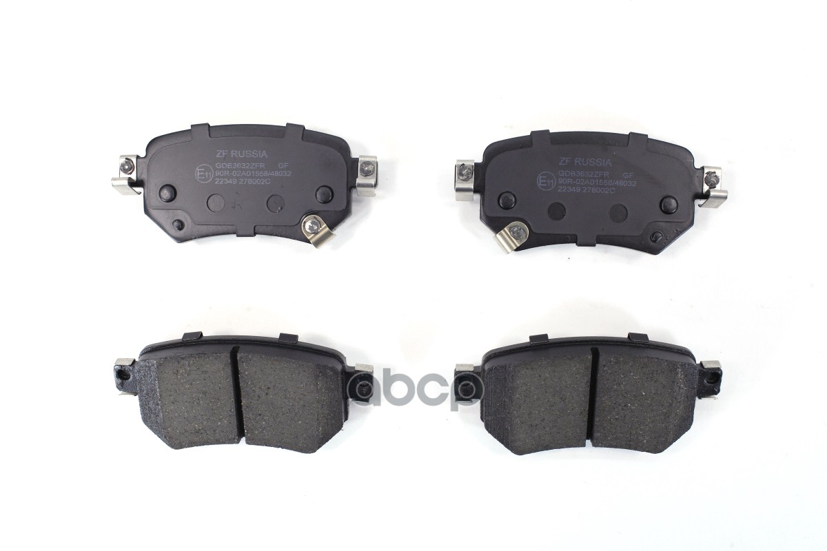 Колодки тормозные дисковые(аналог TRW GDB3632) GDB3632ZFR ZF Russia арт. GDB3632ZFR