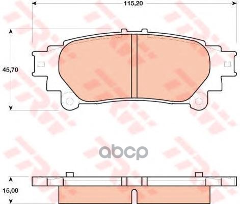 Колодки тормозные дисковые(аналог TRW GDB4174) GDB4174ZFR ZF Russia арт. GDB4174ZFR