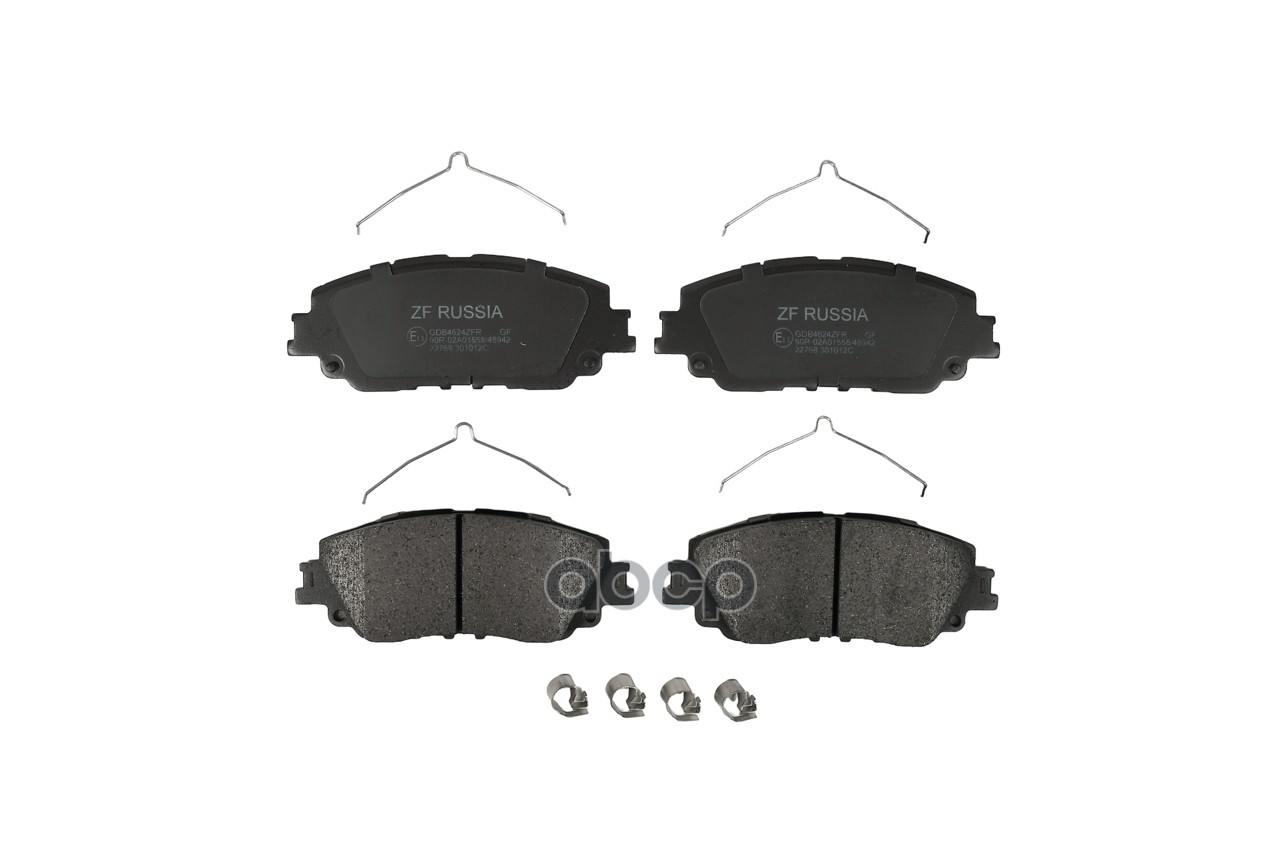 Колодки тормозные дисковые TOYOTA CAMRY (V7) 2,5 2017- ZF Russia арт. GDB4624ZFR