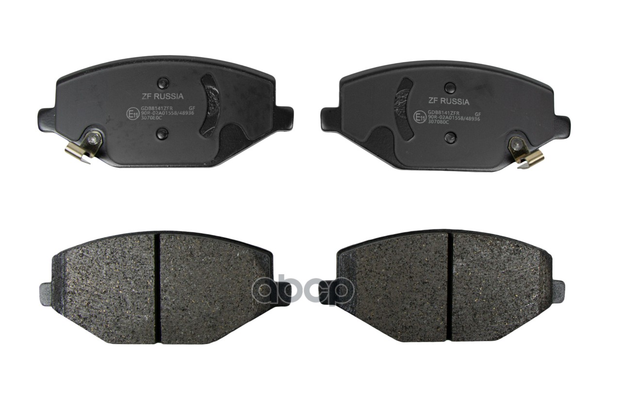 Колодки тормозные передние GEELY Coolray 18> ZF Russia арт. gdb8141zfr