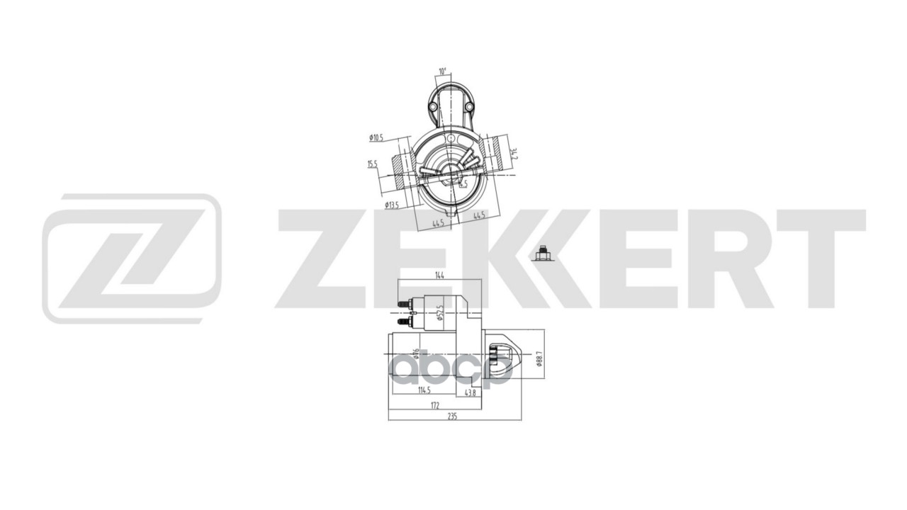 Стартер Ford Transit 14- Zekkert арт. an-1073