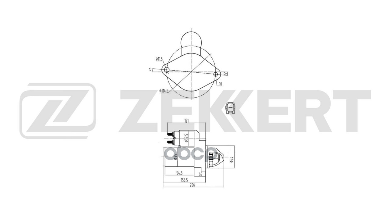 Стартер Geely Emgrand EC7 14- Zekkert арт. an-1085