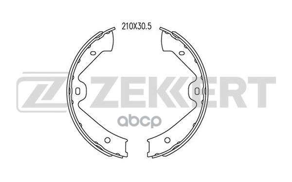 Колодки торм. бараб. задн.  стоян. торм. Porsche Cayenne II 10-  VW Touareg II 10- Zekkert арт. bk-4087