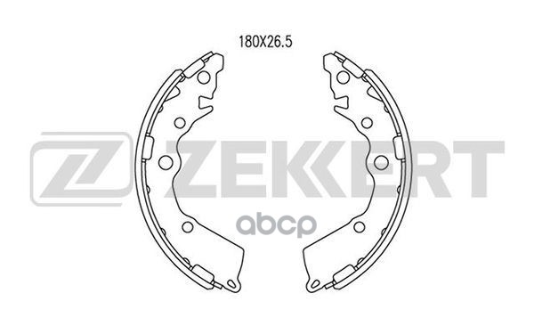 Колодки торм. бараб. задн. Kia Picanto II 11- Zekkert арт. bk-4094