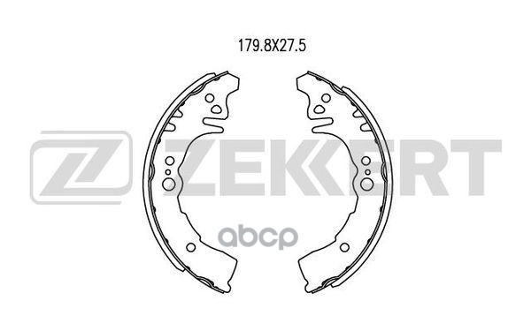 Колодки торм. бараб. задн. Toyota Yaris (P10) 99- Zekkert арт. bk-4464