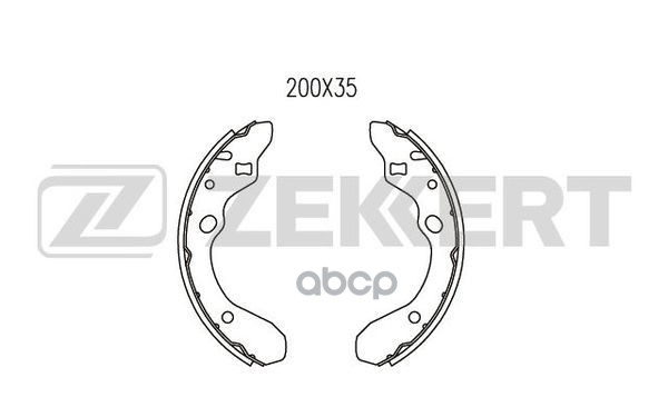 Колодки торм. бараб. задн. Mazda 323 F III 89-  323 C S IV-V 89-  323 S V 94-  323 VI 98-  MX-3 91- Zekkert арт. bk-4465