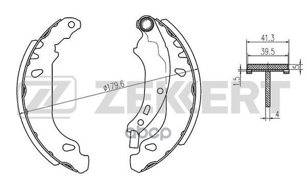 Колодки торм. бараб. задн. Renault Clio II 98-  Logan 04-  Sandero/Stepway 09-  Symbol I II  00-  Da Zekkert арт. bk-4470