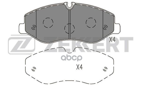Колодки торм. диск. передн. MB V-Class (W447) 14-  Vito (W447) 14- Zekkert арт. bs-1419