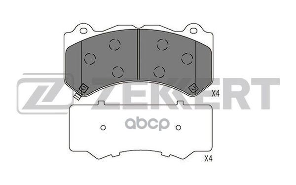 Колодки торм. диск. передн. Nissan GT-R (R35) 07-  Jeep Grand Cherokee IV 10- Zekkert арт. bs-1580