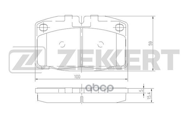 Колодки торм. диск. передн. Opel Ascona B II C III 78-  Astra F 92-  Corsa A 82-  Kadett D E 79-  Om Zekkert арт. bs-2345
