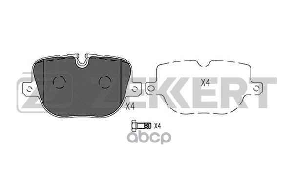 Колодки торм. диск. задн. Land Rover Range Rover III 09-  Range Rover Sport 09- Zekkert арт. bs-2529
