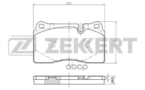 Колодки торм. диск. передн. Land Rover Range Rover III 05-  Range Rover Sport 05- Zekkert арт. bs-2540