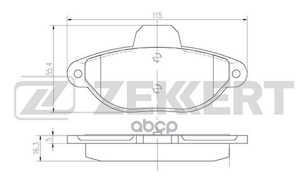 Колодки торм. диск. передн. Fiat Panda (169) 03-  Punto (176 176_ 188 188AX) 93-  Seicento (187) 97- Zekkert арт. bs-2872
