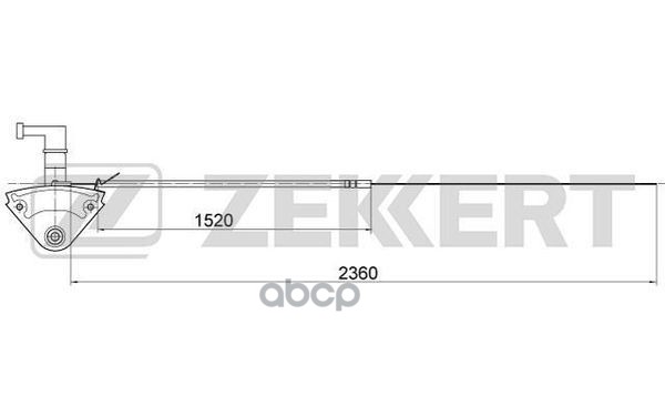 Трос капота Audi 100 I-IV 76-  A6 94- Zekkert арт. bz-1045