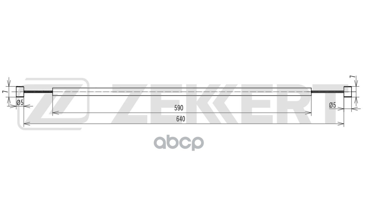 Трос капота BMW X5 (E53) 00- Zekkert арт. bz-1907