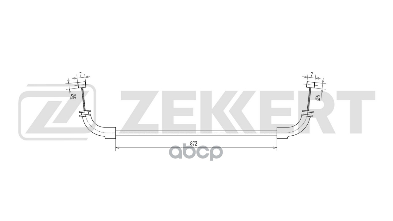 Трос капота BMW 7 (E65/66/67) 02- Zekkert арт. bz-1926