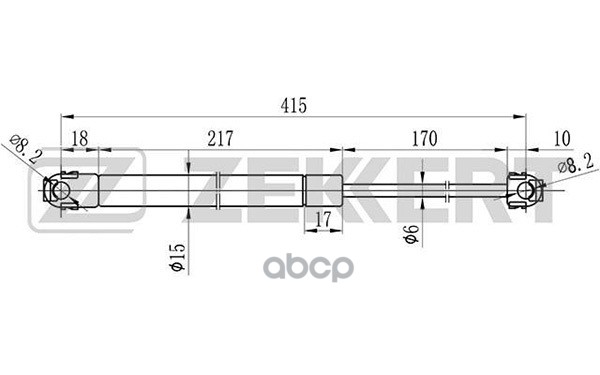 Пружина газовая капота BMW 3 (E36) 91- Zekkert арт. gf-1008