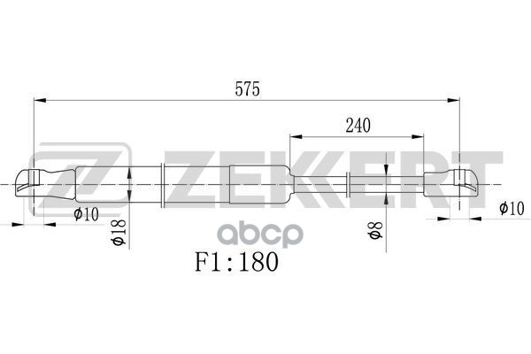 Пружина газовая капота Lexus LS (_F4_) 06- Zekkert арт. gf-2486