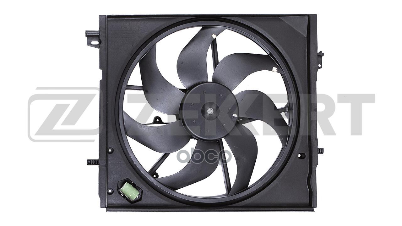 Вентилятор радиатора с кожухом Nissan Qashqai (J11E  J11R) 15- Zekkert арт. mk-7091