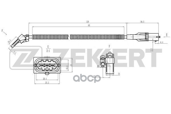 Датчик положения коленвала Chevrolet Aveo (T250  T255  T300) 08-  Opel Astra H  J 06-  Corsa D 06- Zekkert арт. se-4057