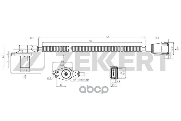 Датчик положения коленвала Citroen Jumper (230_  244  Z_) 00-  Peugeot Boxer (230_  244  Z) 00-  Fia Zekkert арт. se-4104