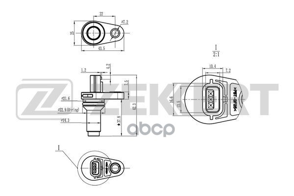 Датчик положения коленвала Nissan Murano (Z51) 07-  Infiniti Q70 (Y51) 13-  Q50 (V37) 13-  Q60 (HV36 Zekkert арт. se-4118