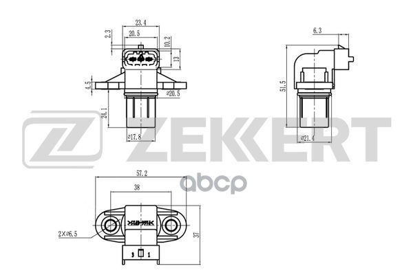 Датчик положения распредвала MB E-Class (210) 95-  S-Class (W140) 91-  C-Class (202) 93-  Vito (W638 Zekkert арт. se-5025